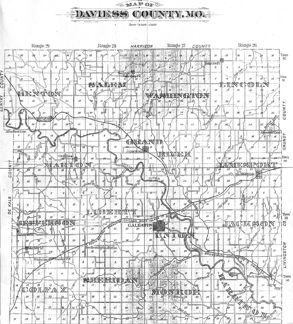 [Daviess Co. Township Map]